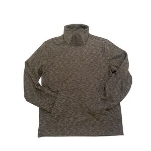 Banana Republic Mock‎ Neck Sweatshirt Mens Size M Pullover Heather Grey Outdoors